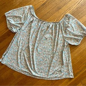 Lane Bryant On/Off Shoulder Floral Top Size 22/24